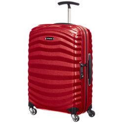 Samsonite Lite-Shock 4-Wheel 55cm Cabin Suitcase Chilli Red
